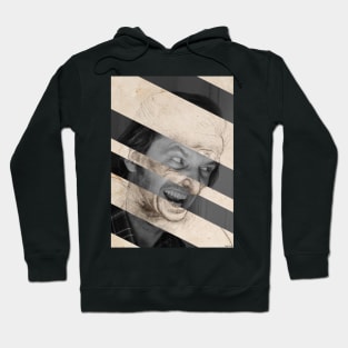 Head for The Battle of Anghiari by Leonardo da Vinci and Jack Nicholson in Shining Hoodie